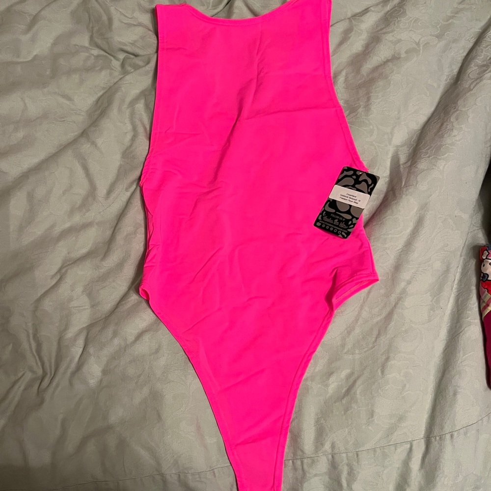 NWT - Freedom Rave Wear Barbiecore Sideboob bodysuit